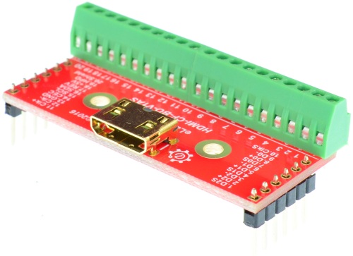 Mini HDMI Type C Female connector Breakout Board elabguy